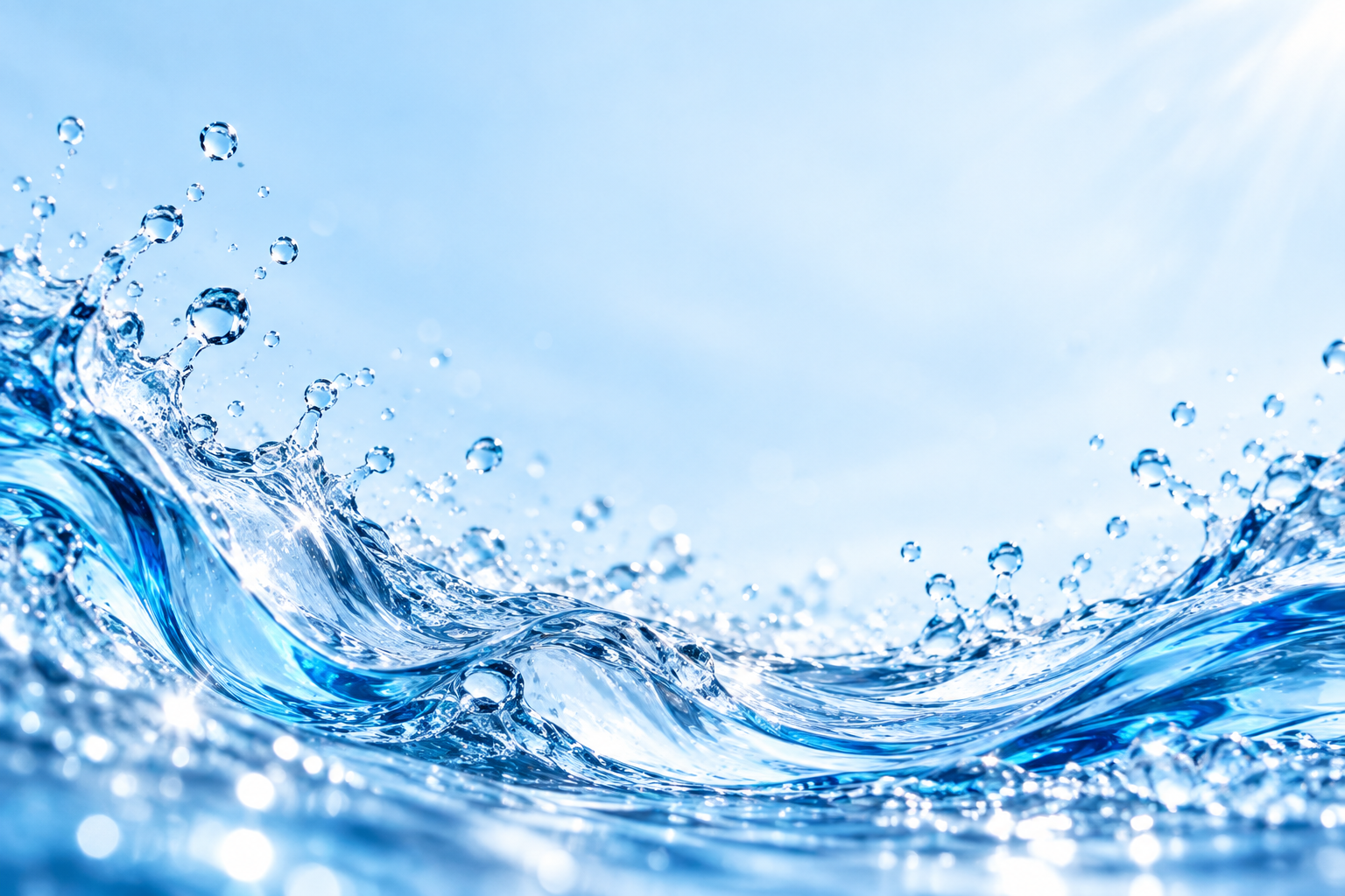 Agua cristalina en movimiento